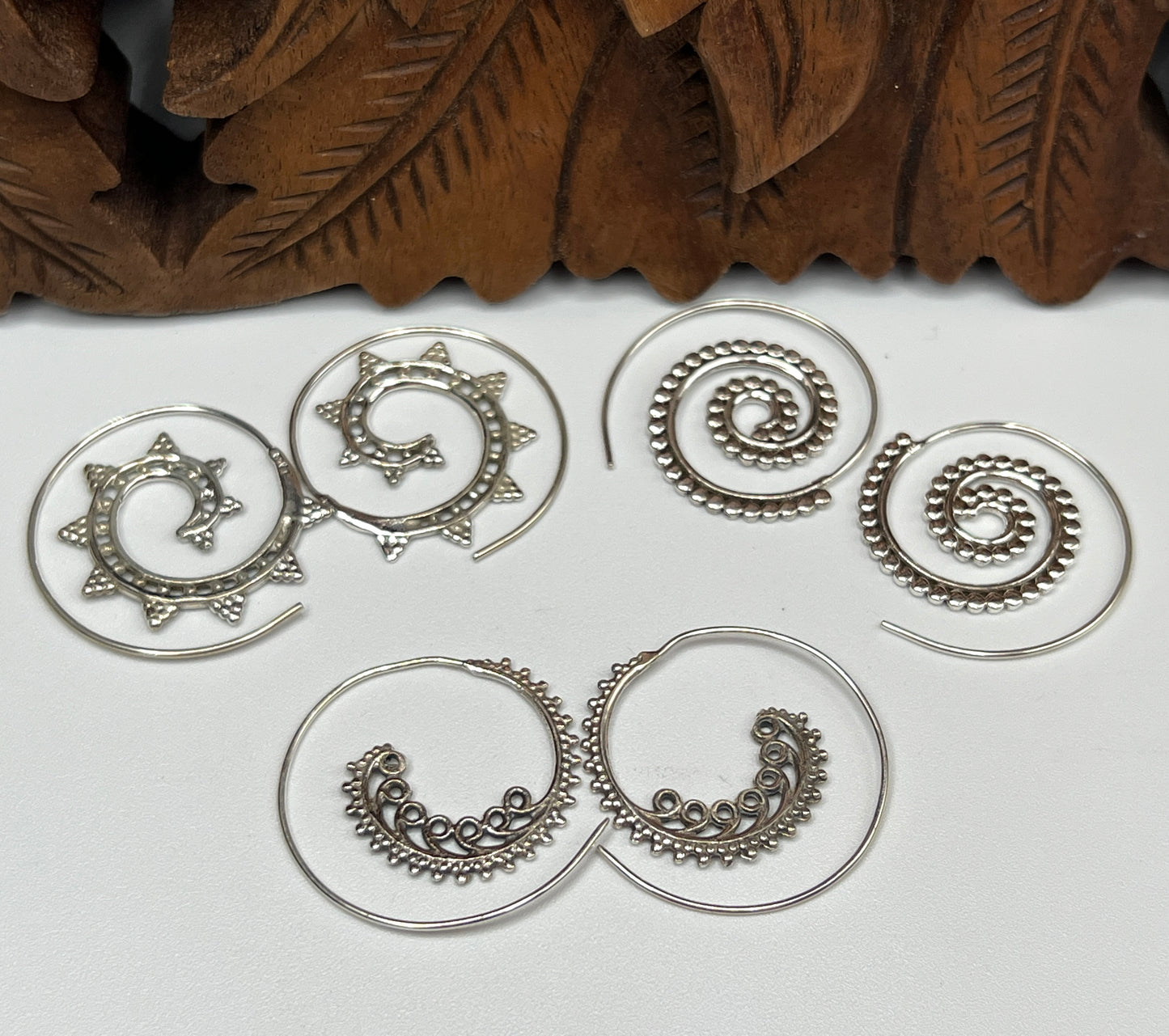 Beaded Slide Hoop Earrings