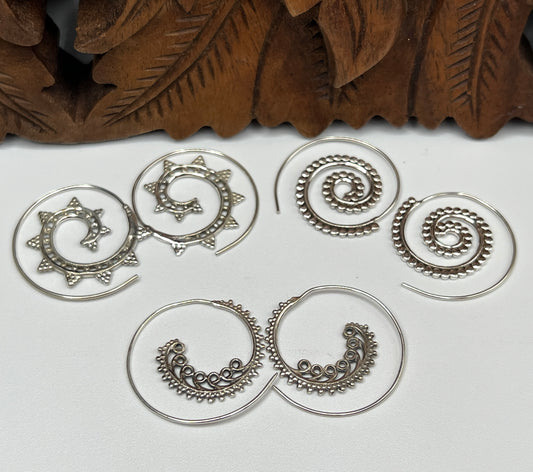 Beaded Slide Hoop Earrings