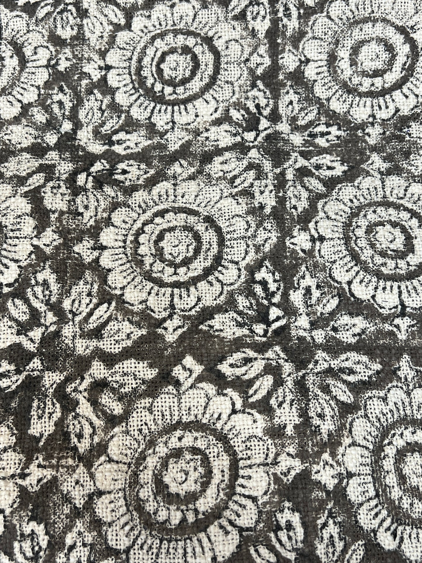 Block Print Table Runners | Brown
