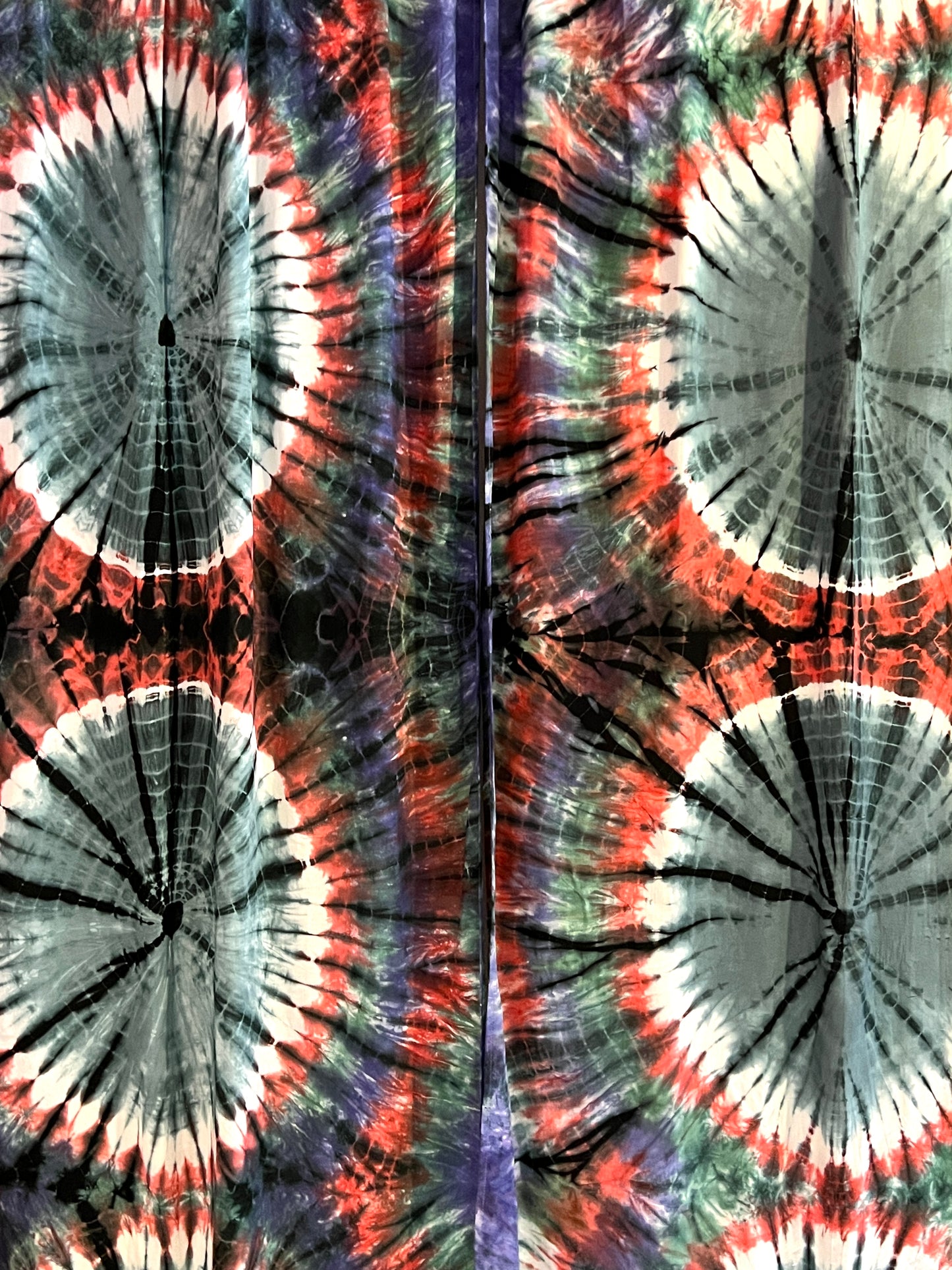 Grey Sun Tie Dyed Curtain Panels