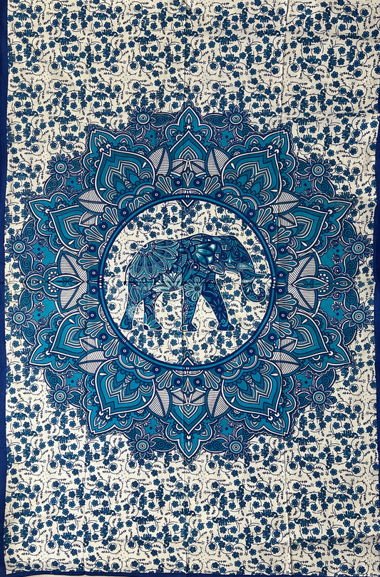 Lotus Elephant Mandala Tapestries | 2 Colors
