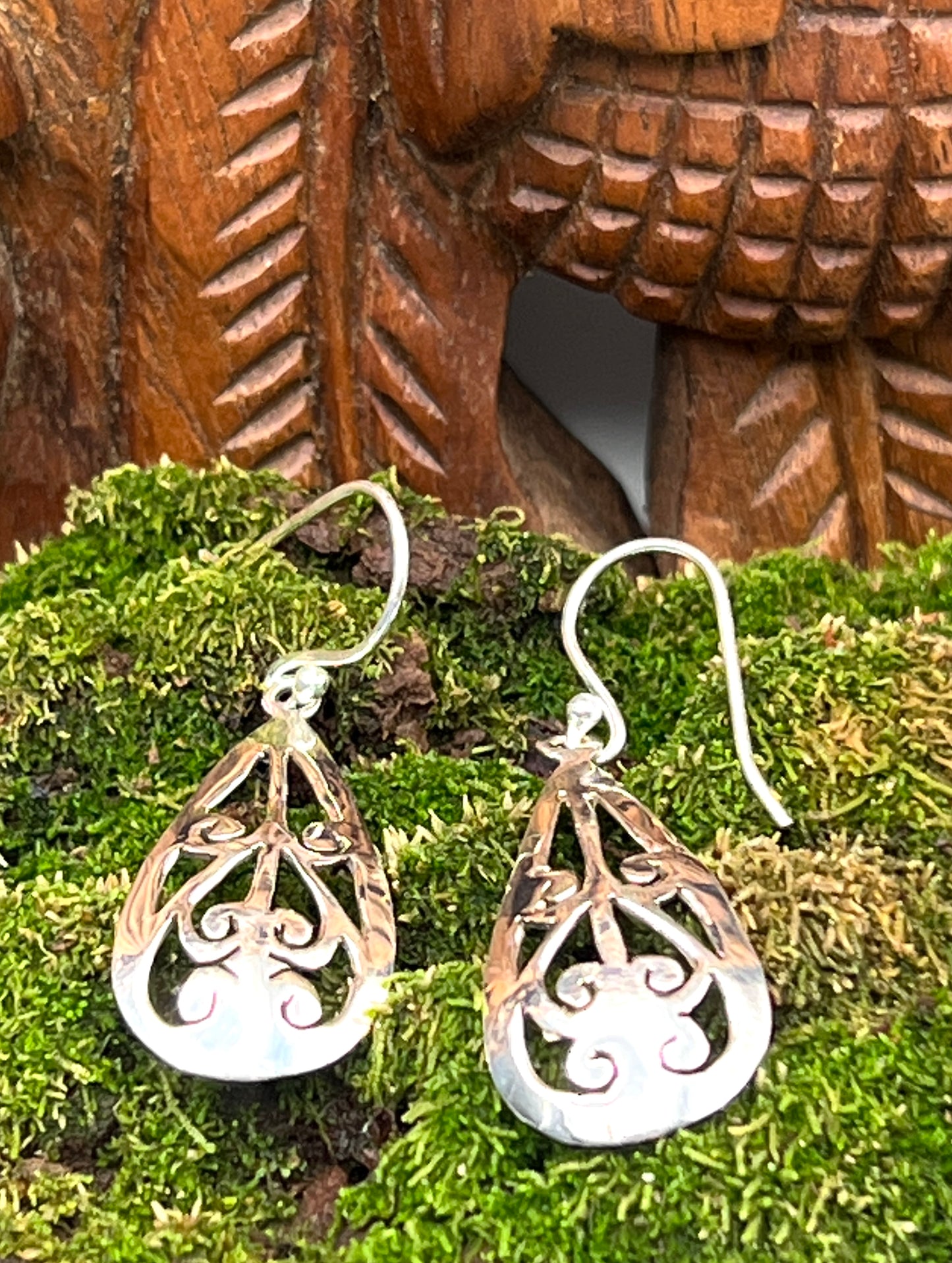 Swirl Teardrop Earrings