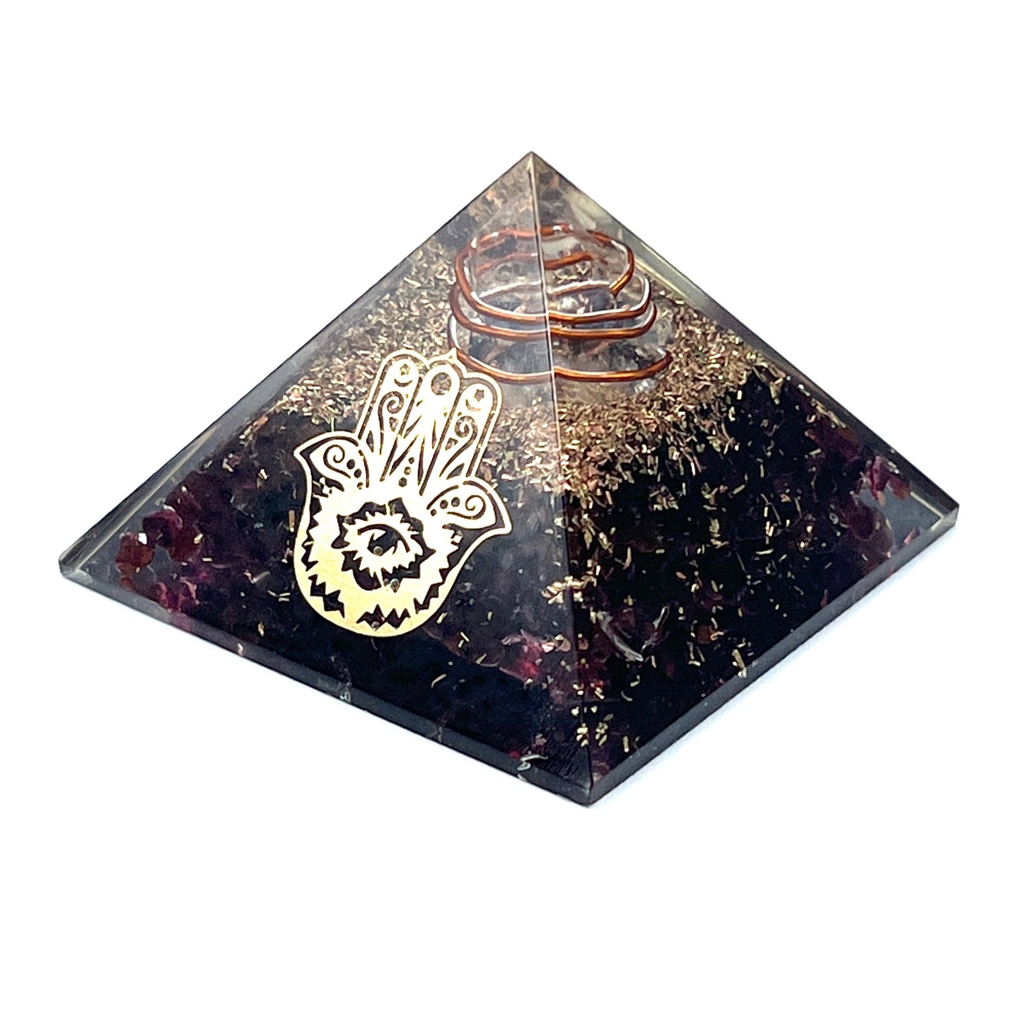 Garnet Orgonite Pyramids