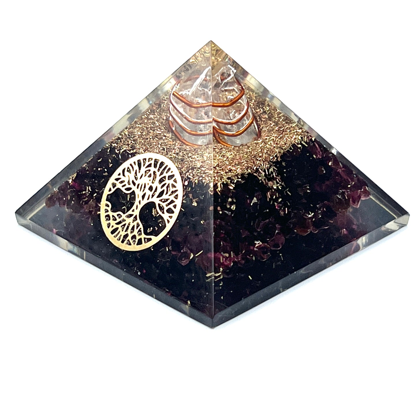 Garnet Orgonite Pyramids