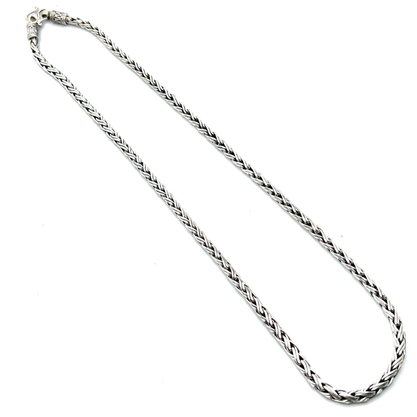 Sterling Silver Thai Braided Chain Necklaces