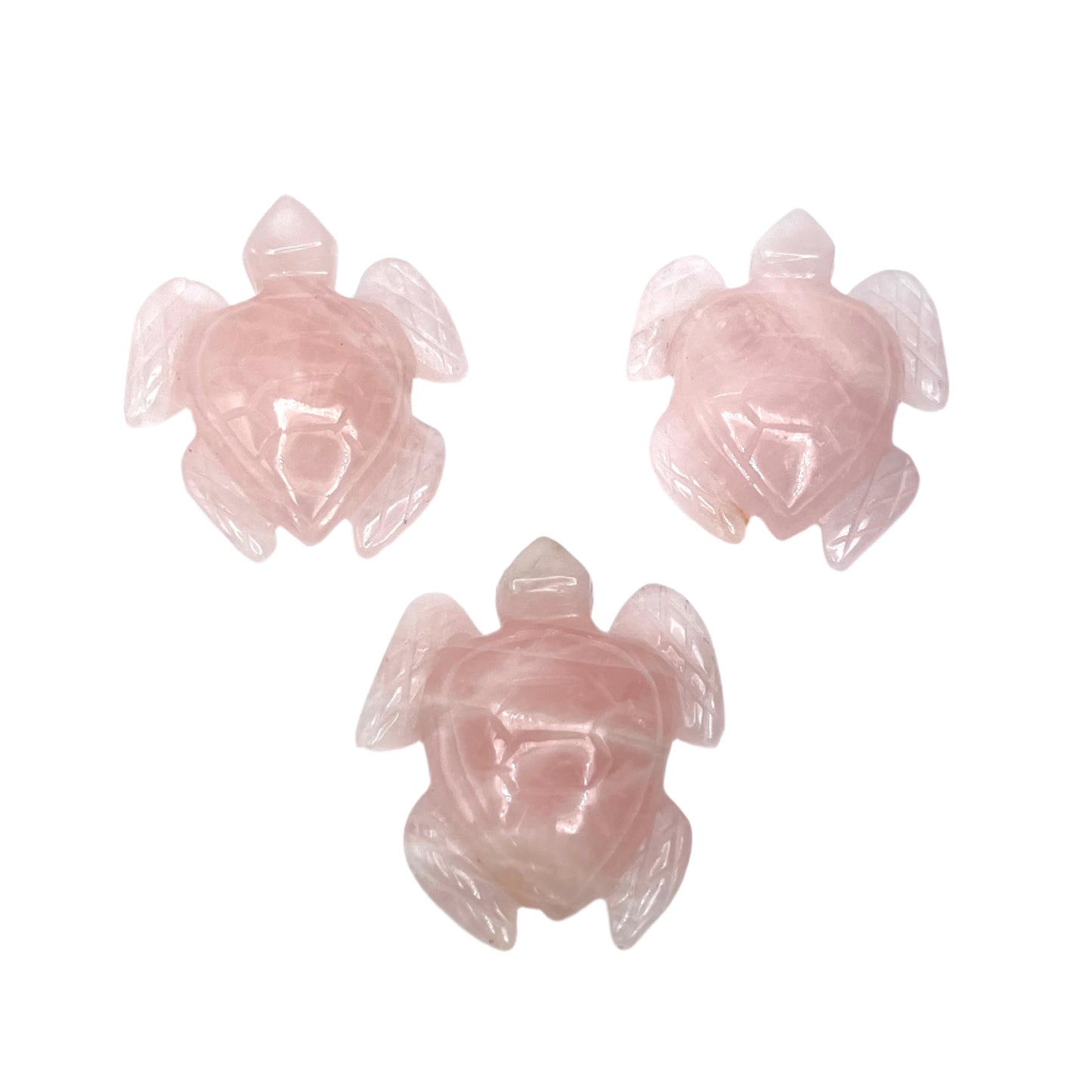 Hand Carved Gemstone Turtles