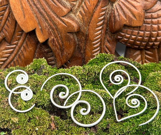 Swirl Slide Hoop Earrings