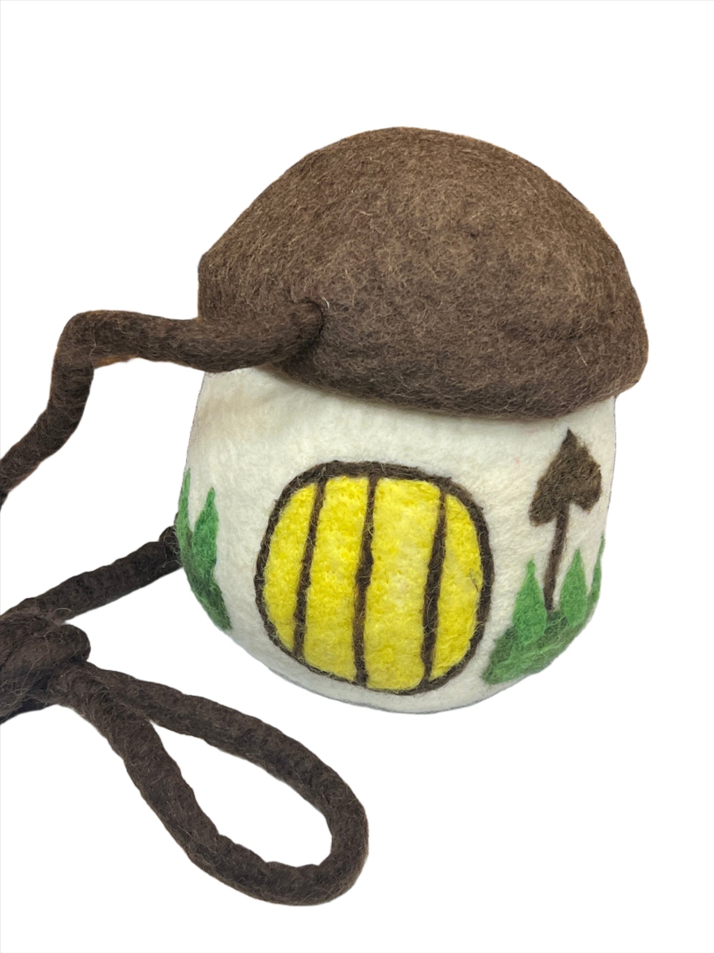 Hand felted Mushroom Wool Bags