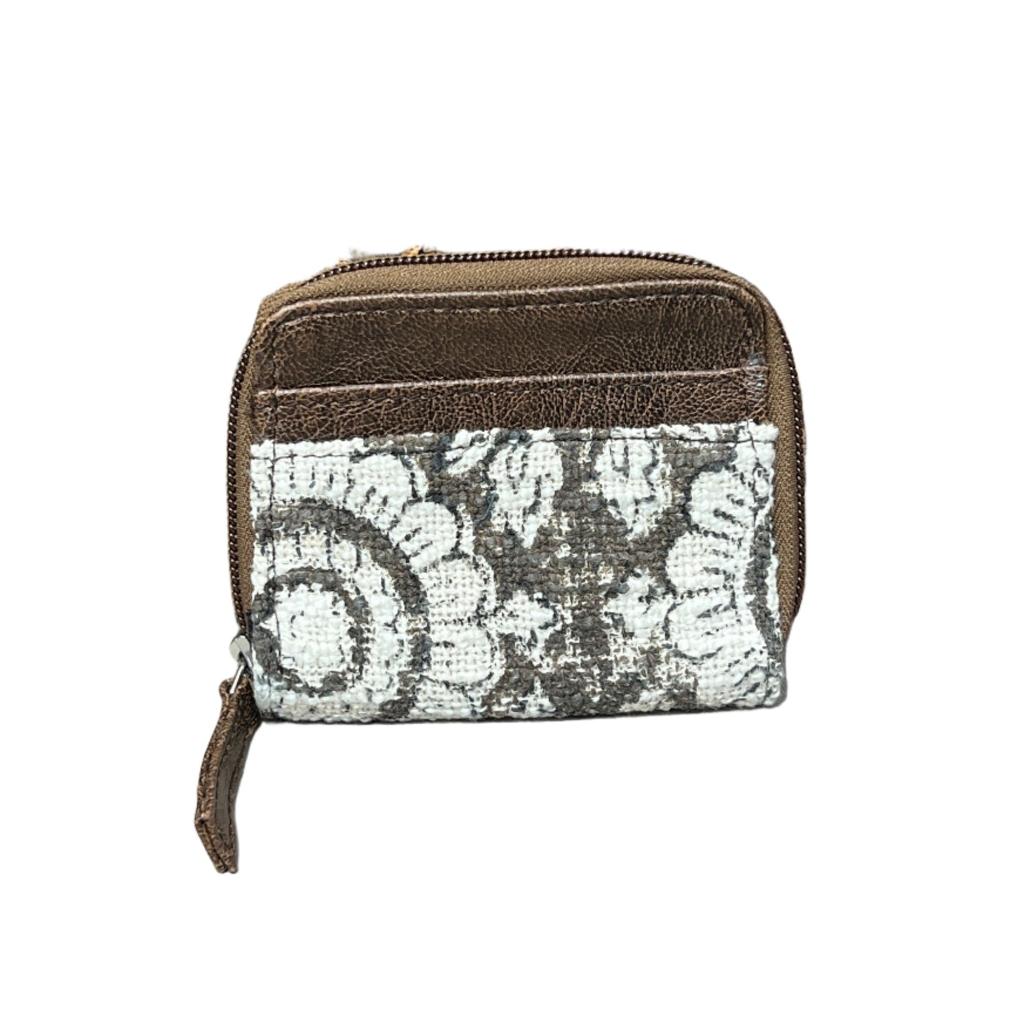 Flower Block Print Vegan Wallet