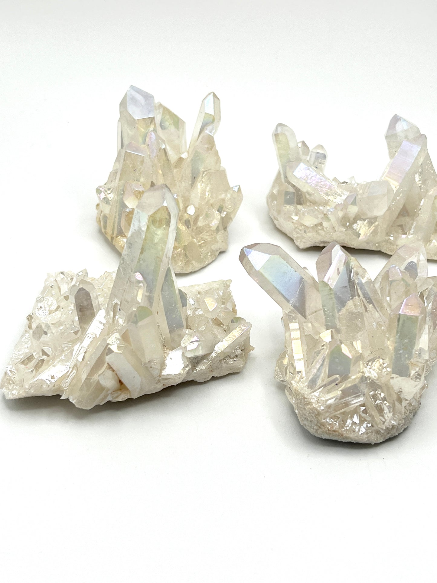 Angel Aura Quartz Clusters