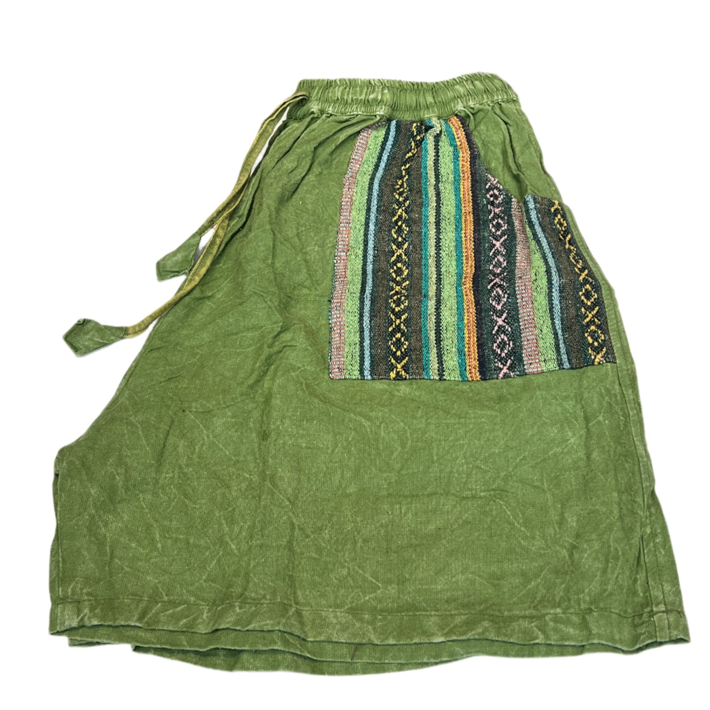Cotton Drawstring Shorts with Gheri Pockets