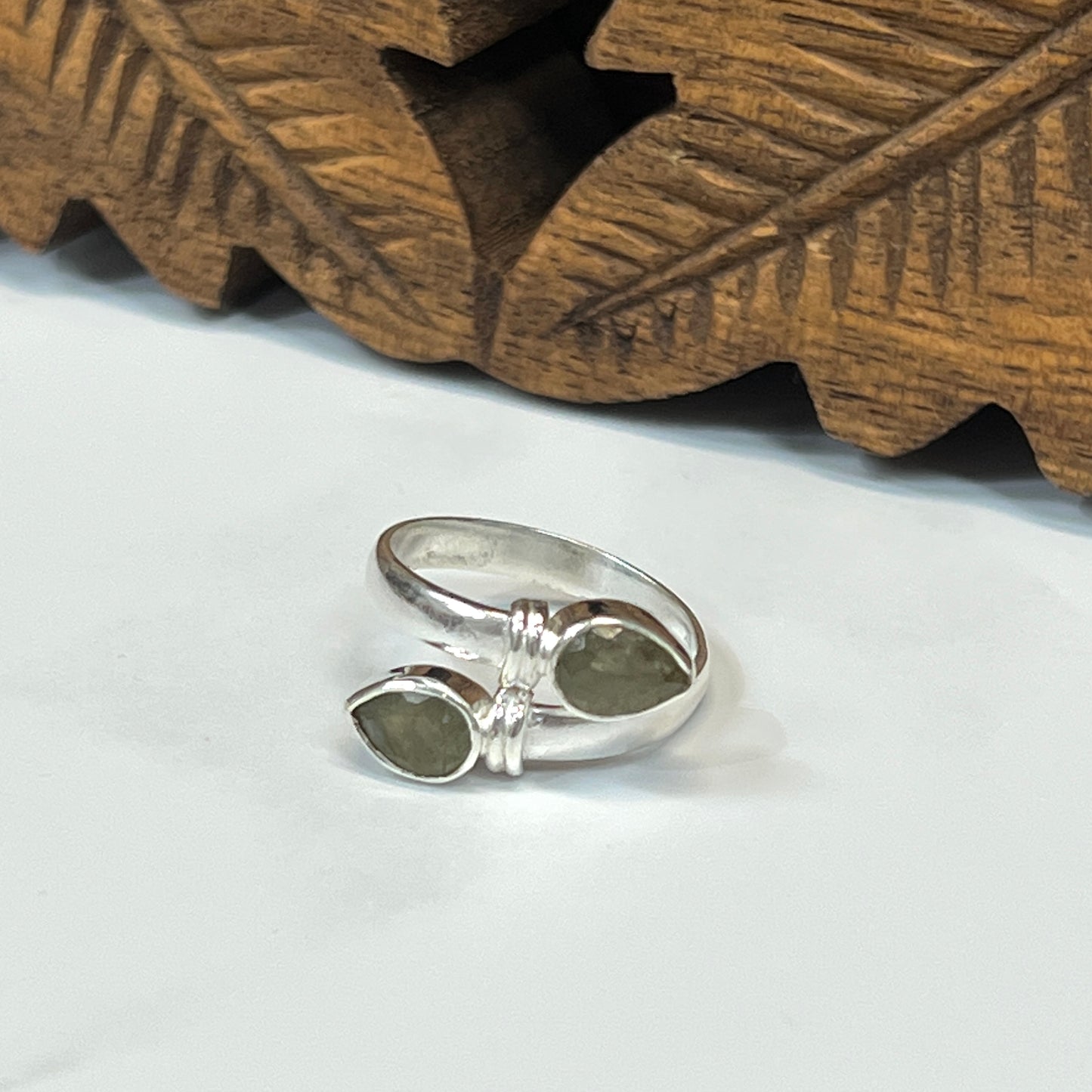 Double Teardrop Ring