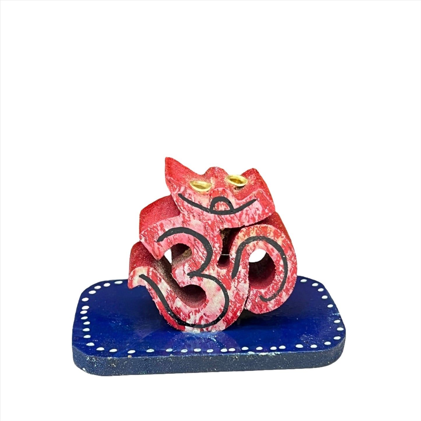 Om Painted Incense Burner