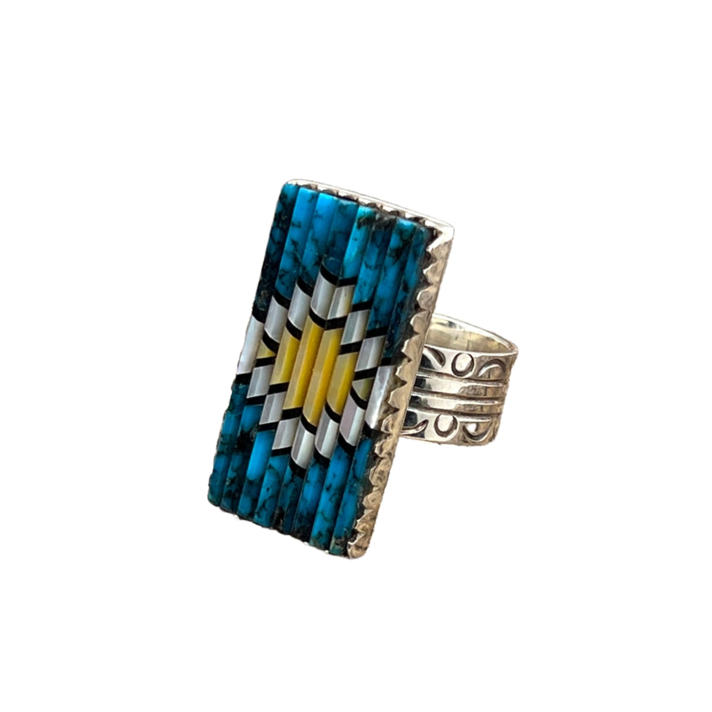 Vintage Matchstick Gemstone Rings by David Freeland