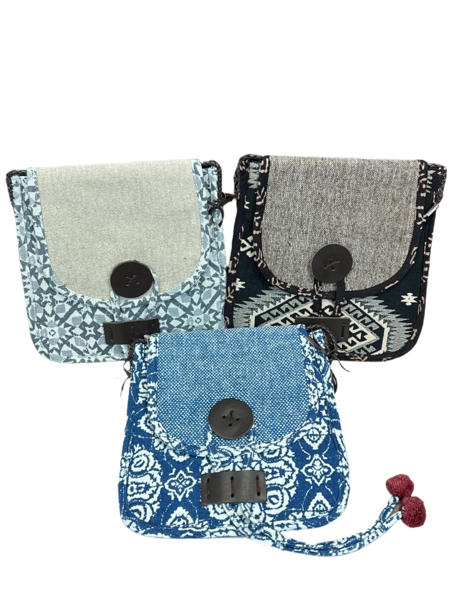 Laso Button Crossbody Bag