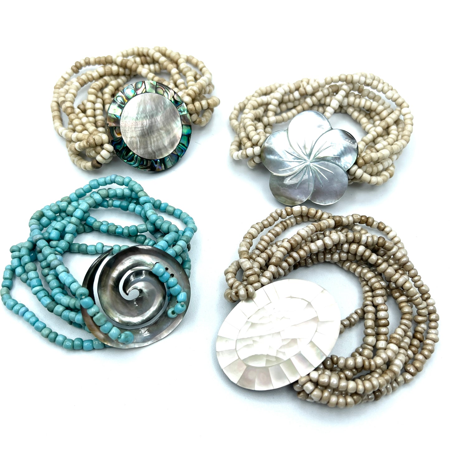 Beaded Shell Bracelets