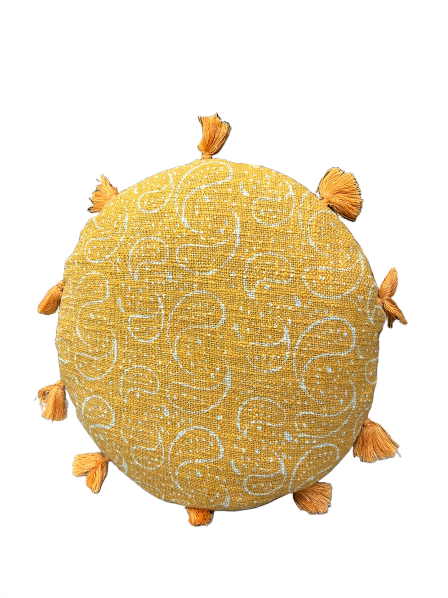 Block Print Throw Pillows | Round