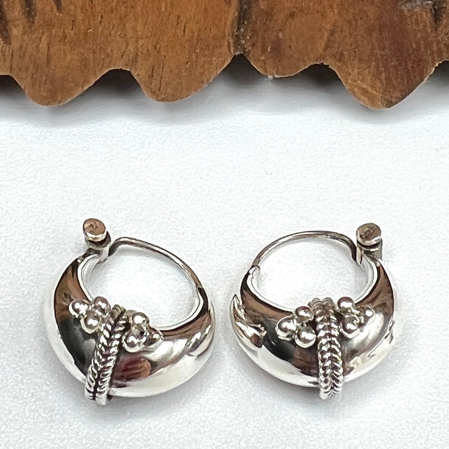 Small Tribal Hoop Earrings