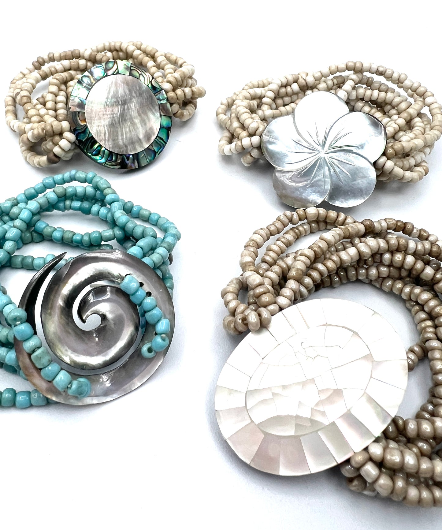 Beaded Shell Bracelets