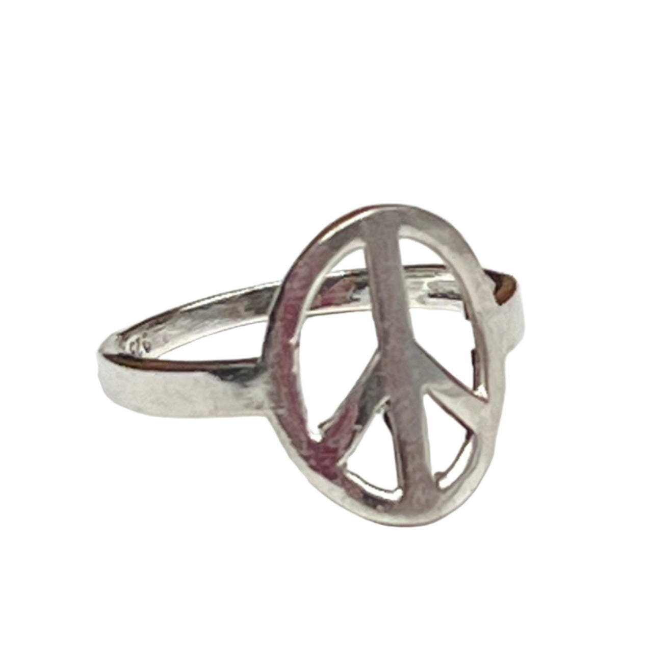 Flat Peace Rings