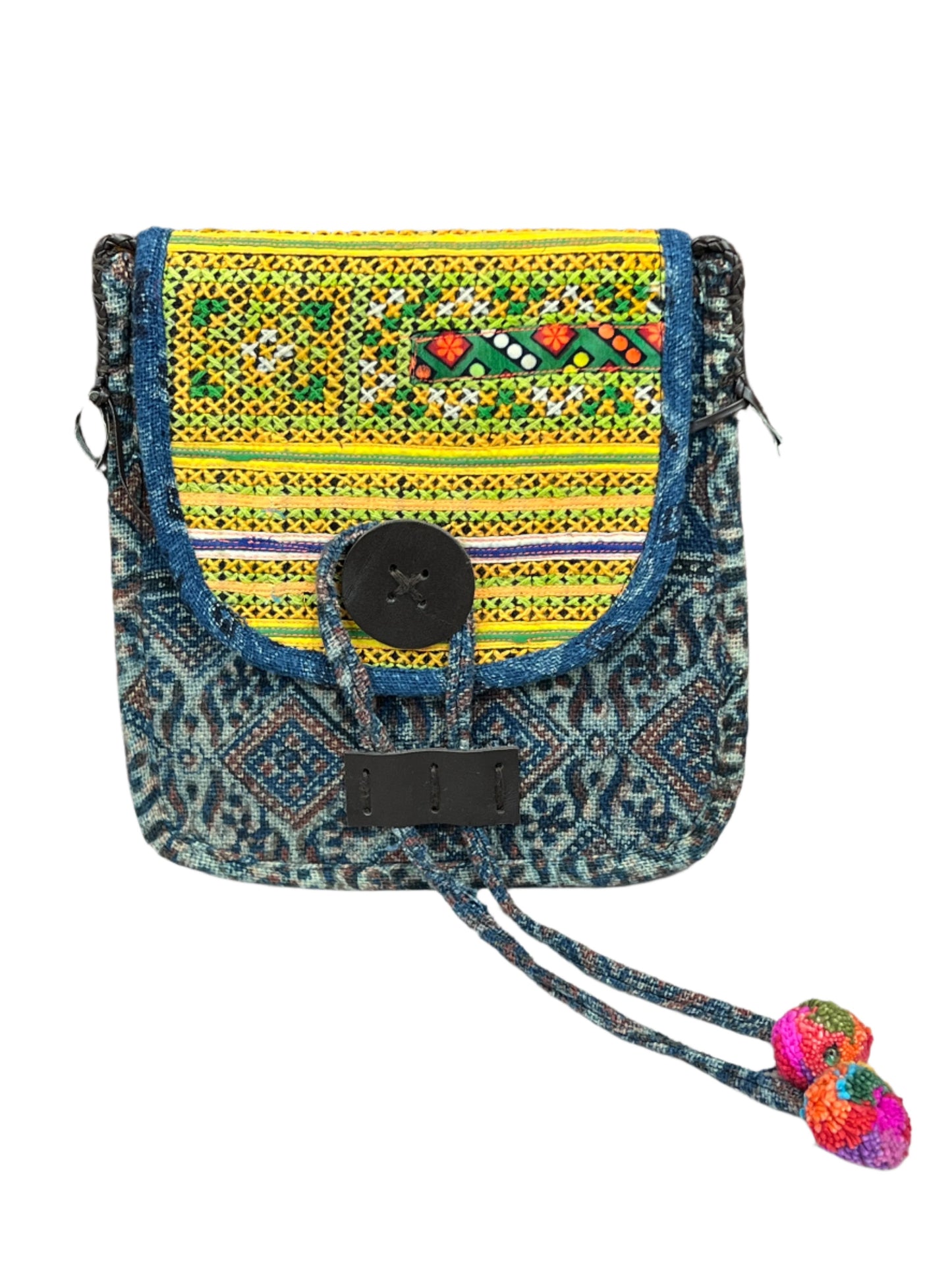 Laso Button Crossbody Bag