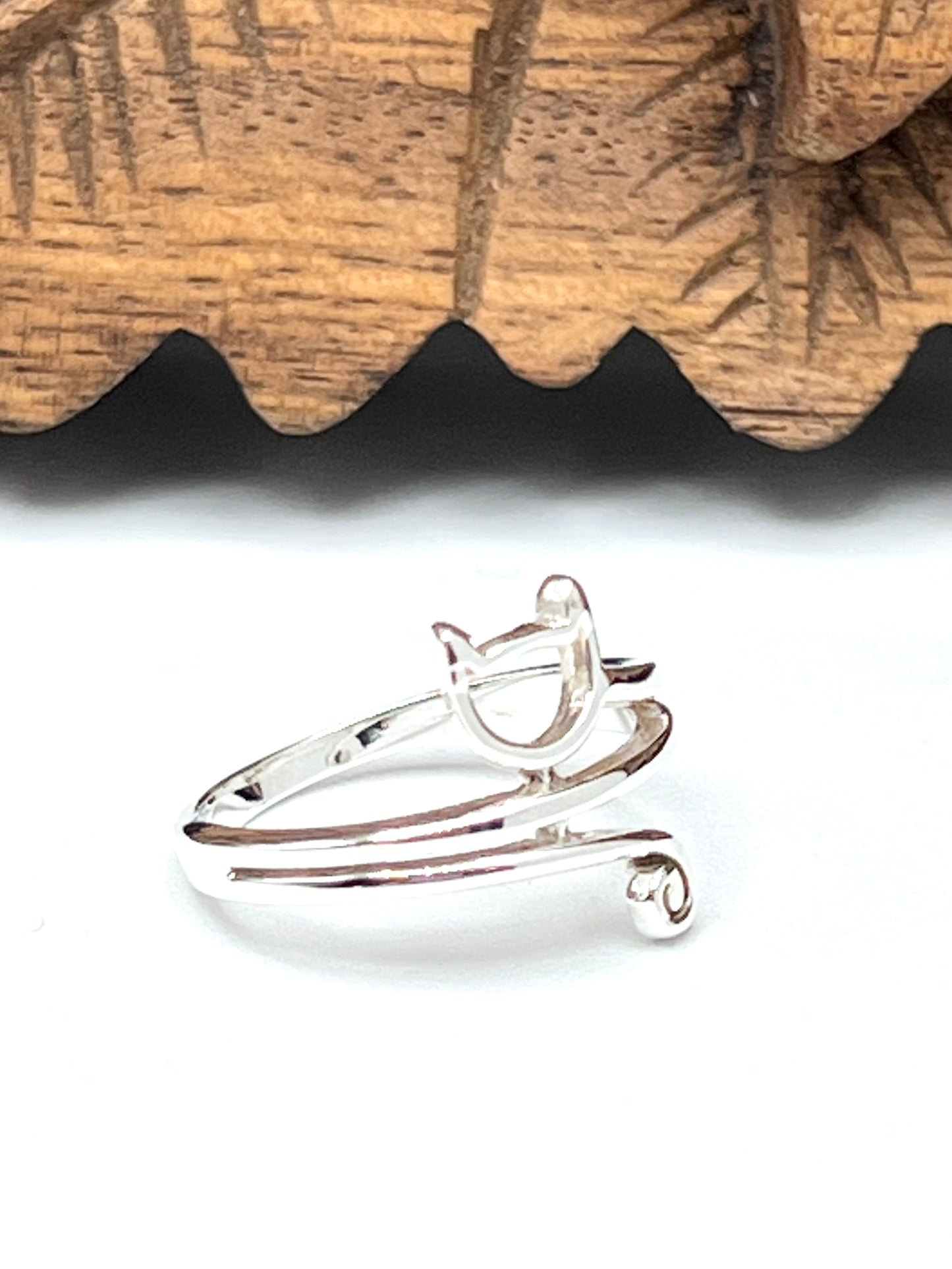 Sterling Silver Cat Ring