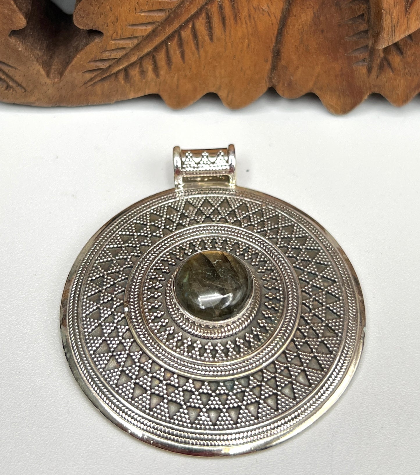 Labradorite Tribal Shield Pedant