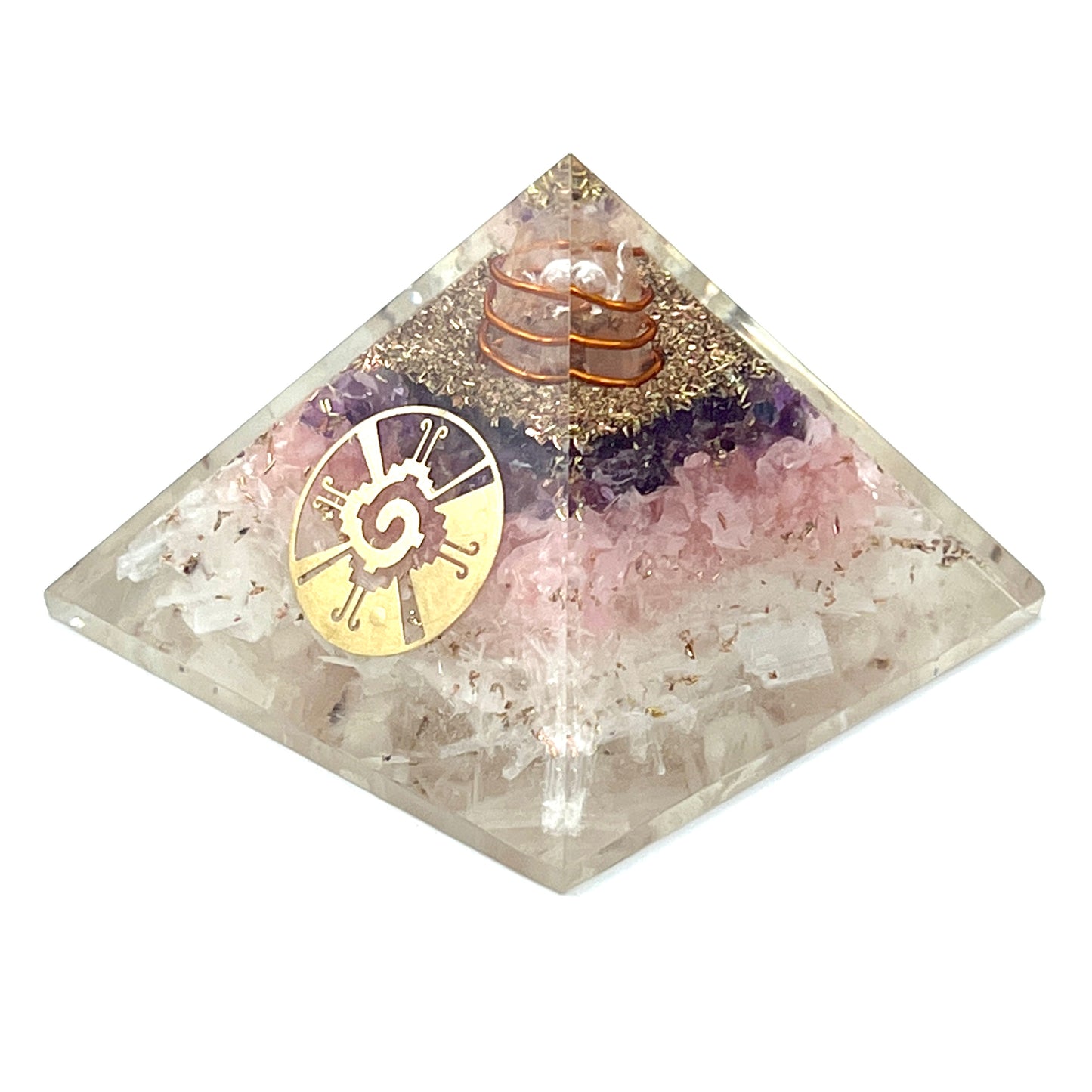 Selenite Orgonite Pyramids