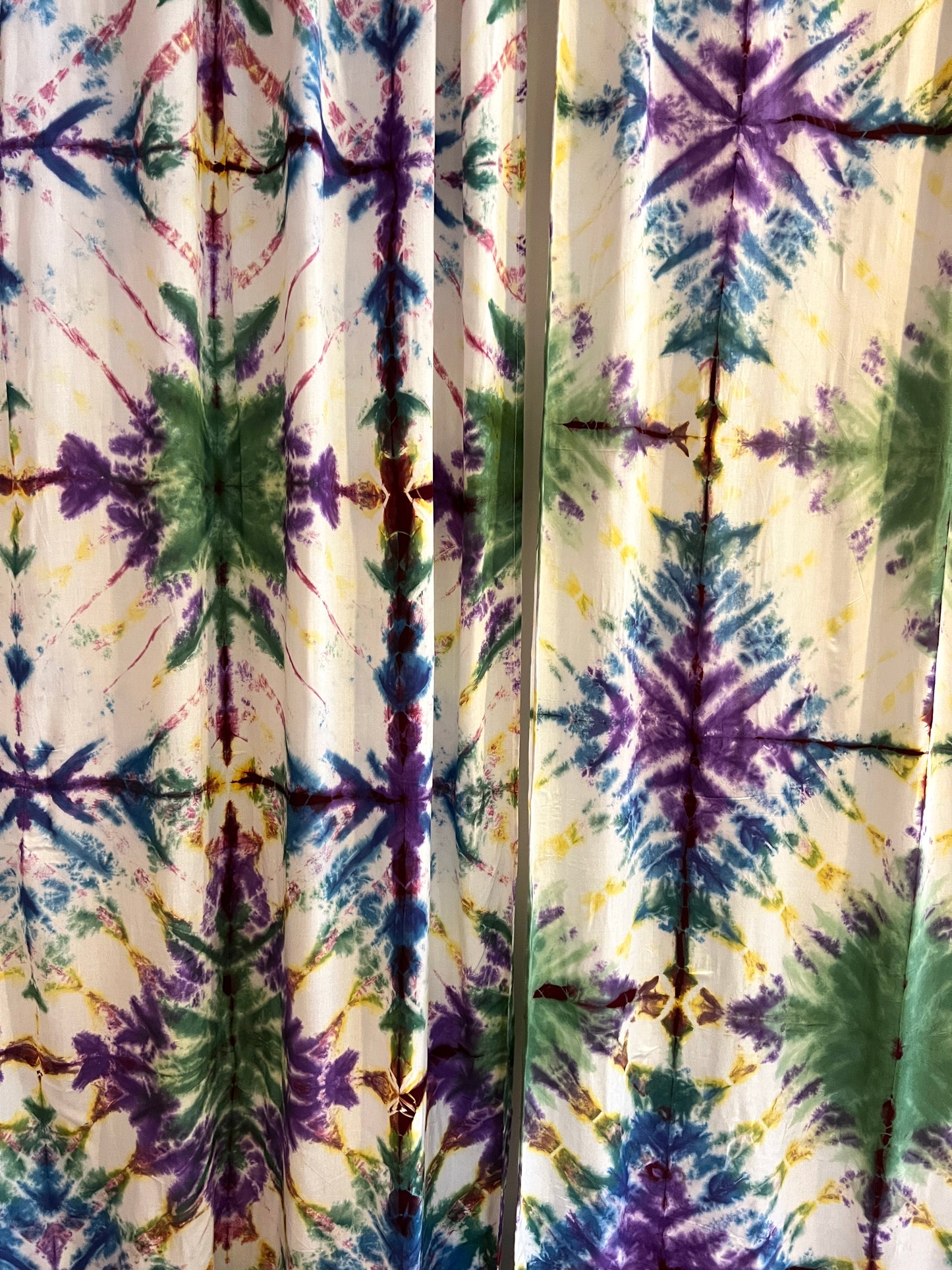 Pastel Tie Dyed Curtain Panels