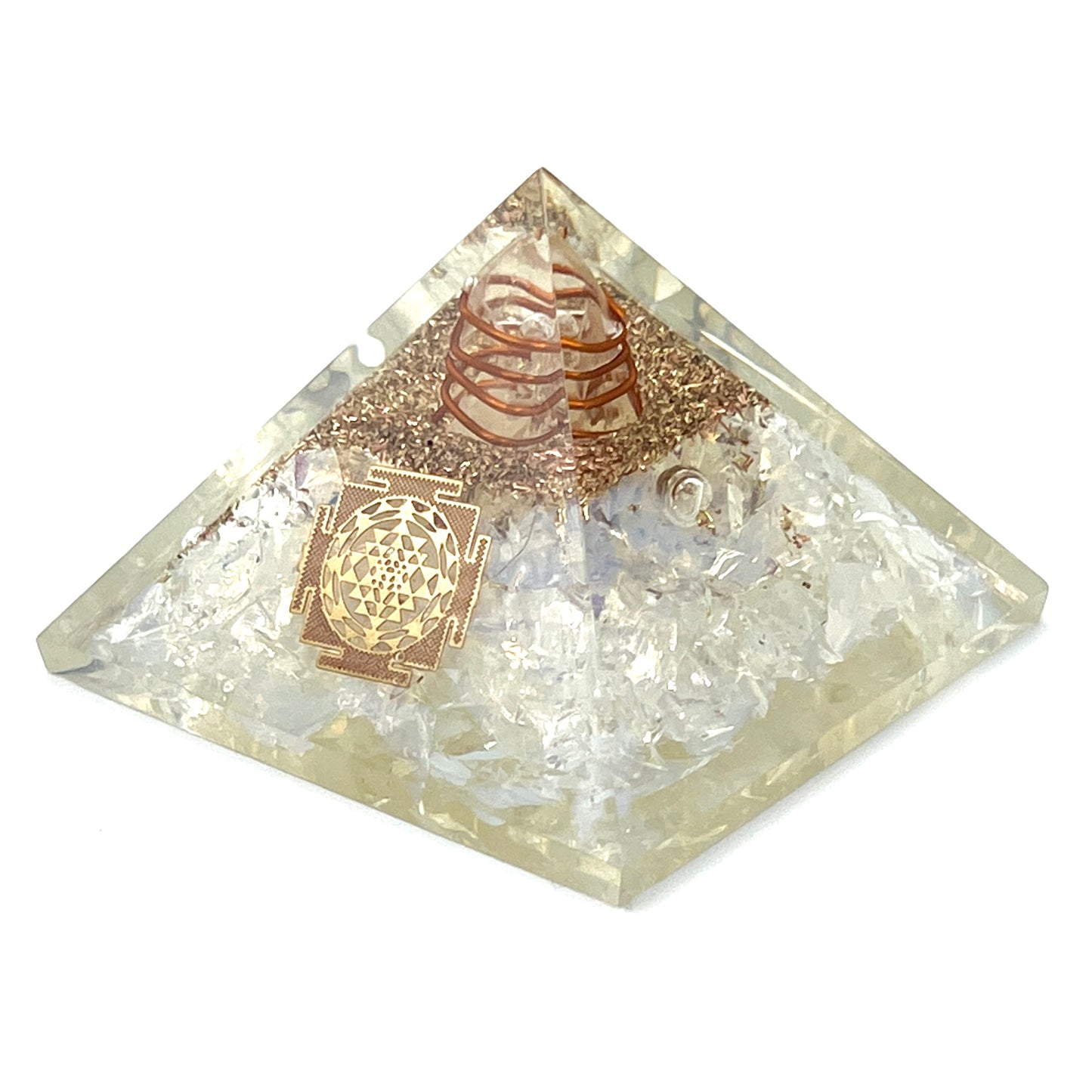 Opalite Orgonite Pyramids