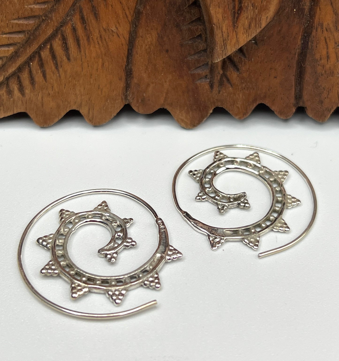 Beaded Slide Hoop Earrings