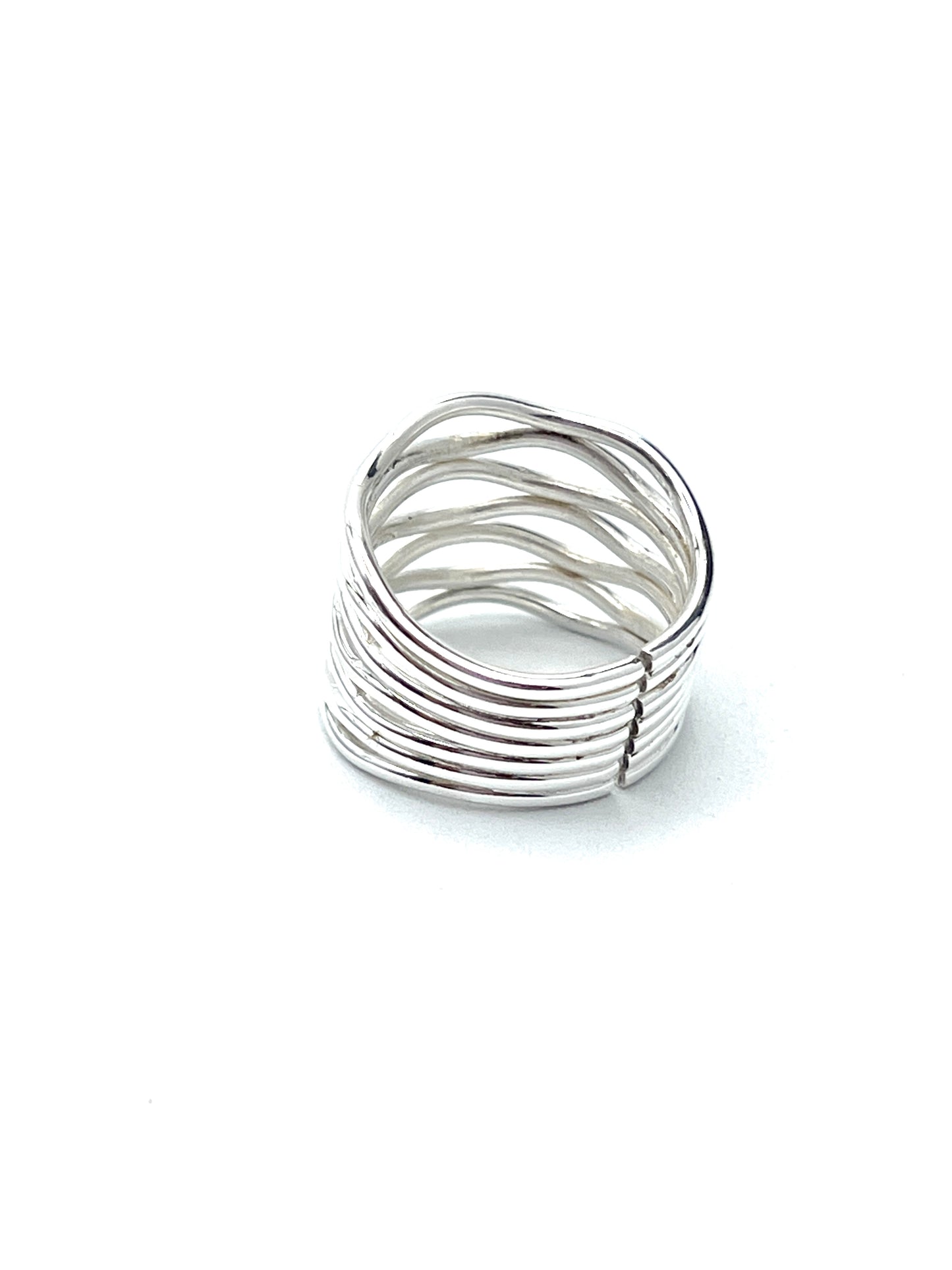 Sterling Silver Wavy Ring
