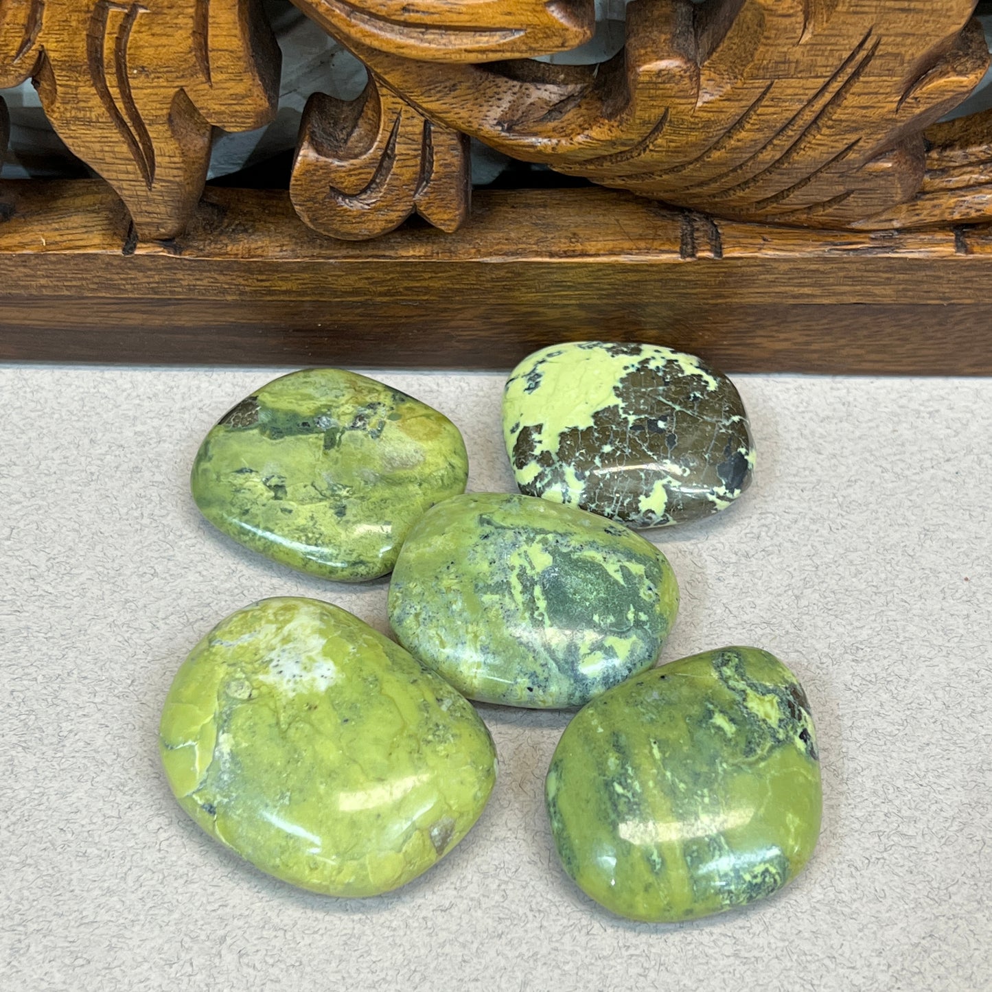 Serpentine Freeform Palm Stones