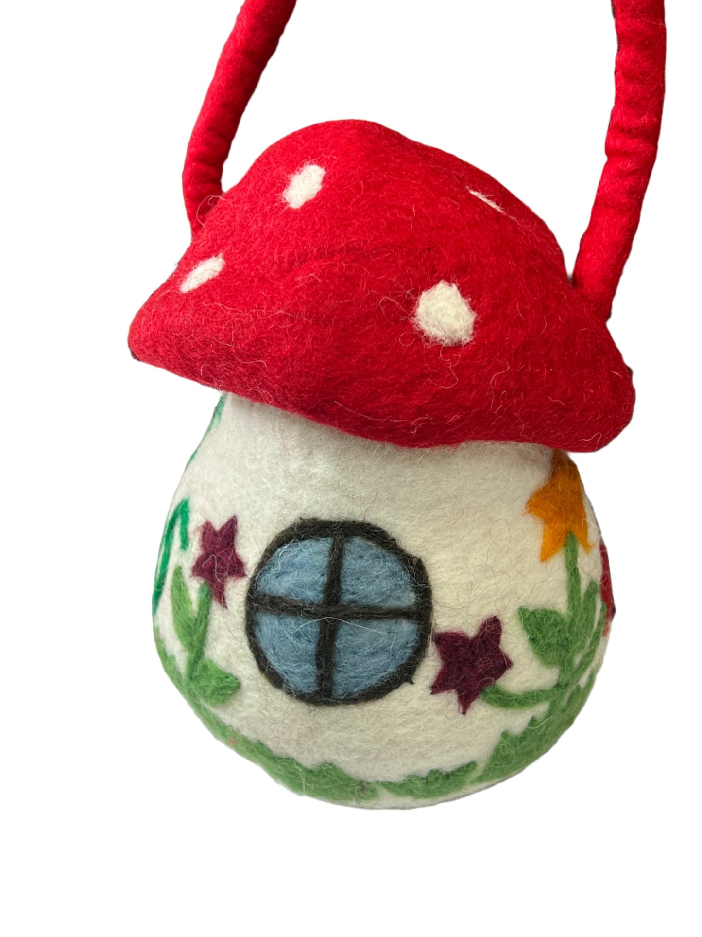 Hand felted Mushroom Wool Bags