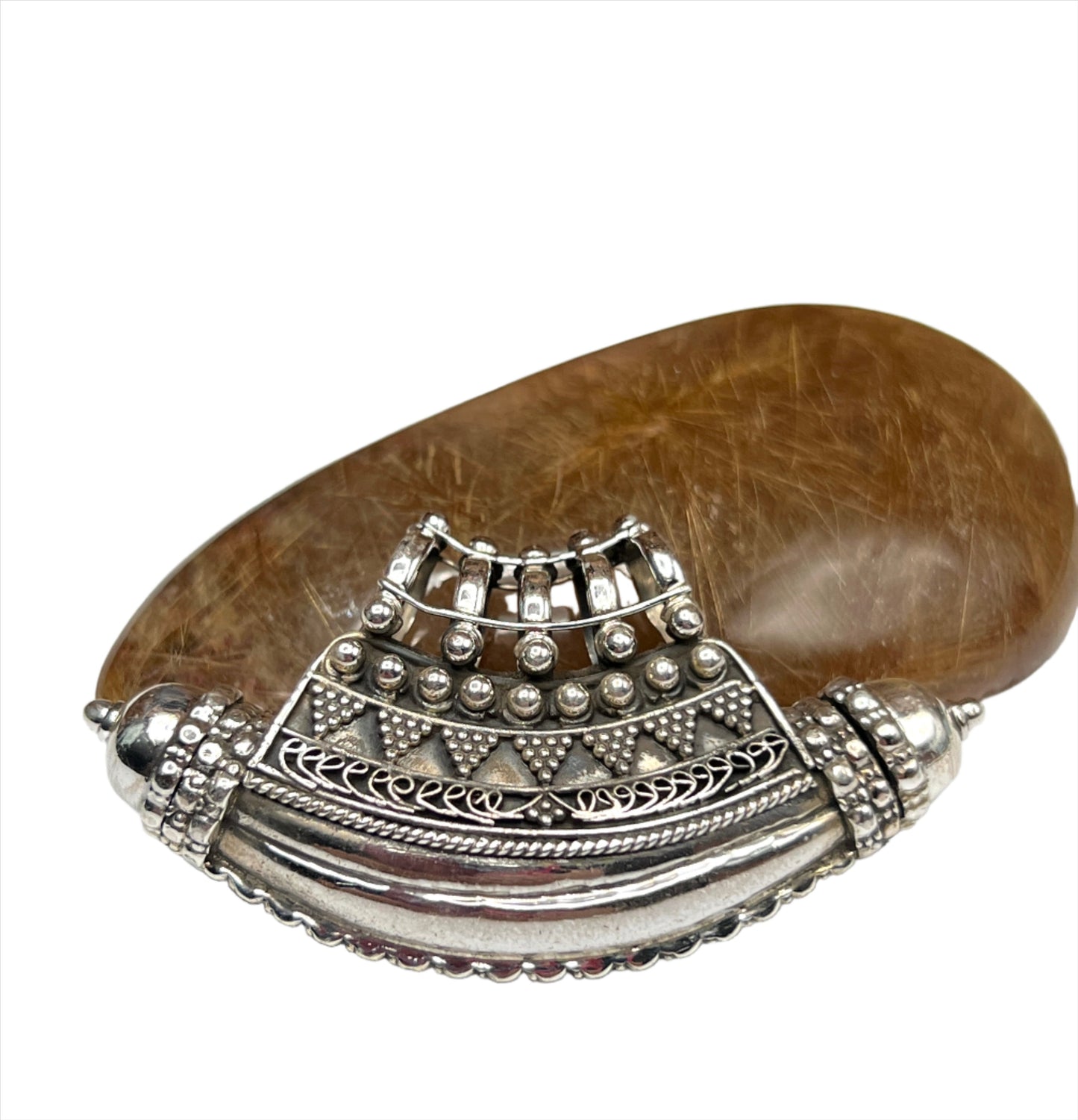 Sterling Silver Tribal Amulet Pendant