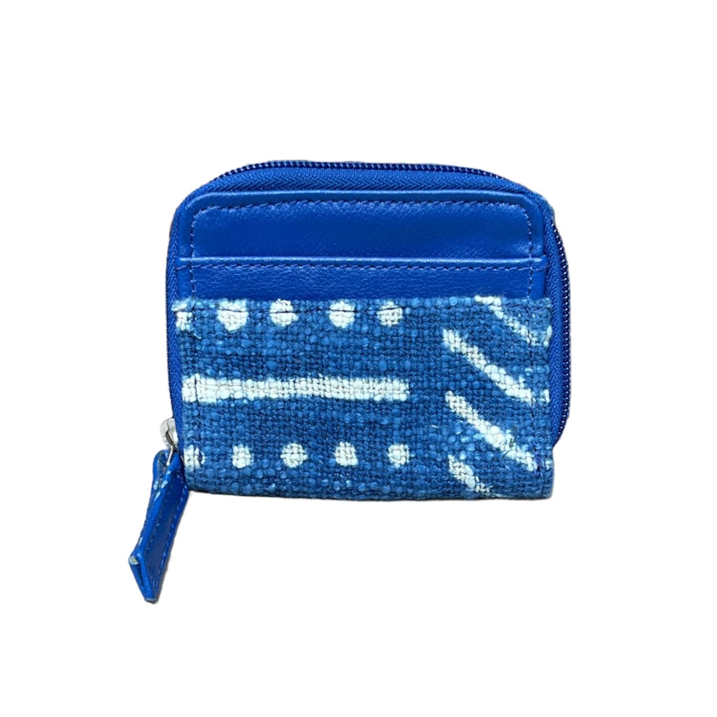 Natural Indigo Block Print Vegan Wallet