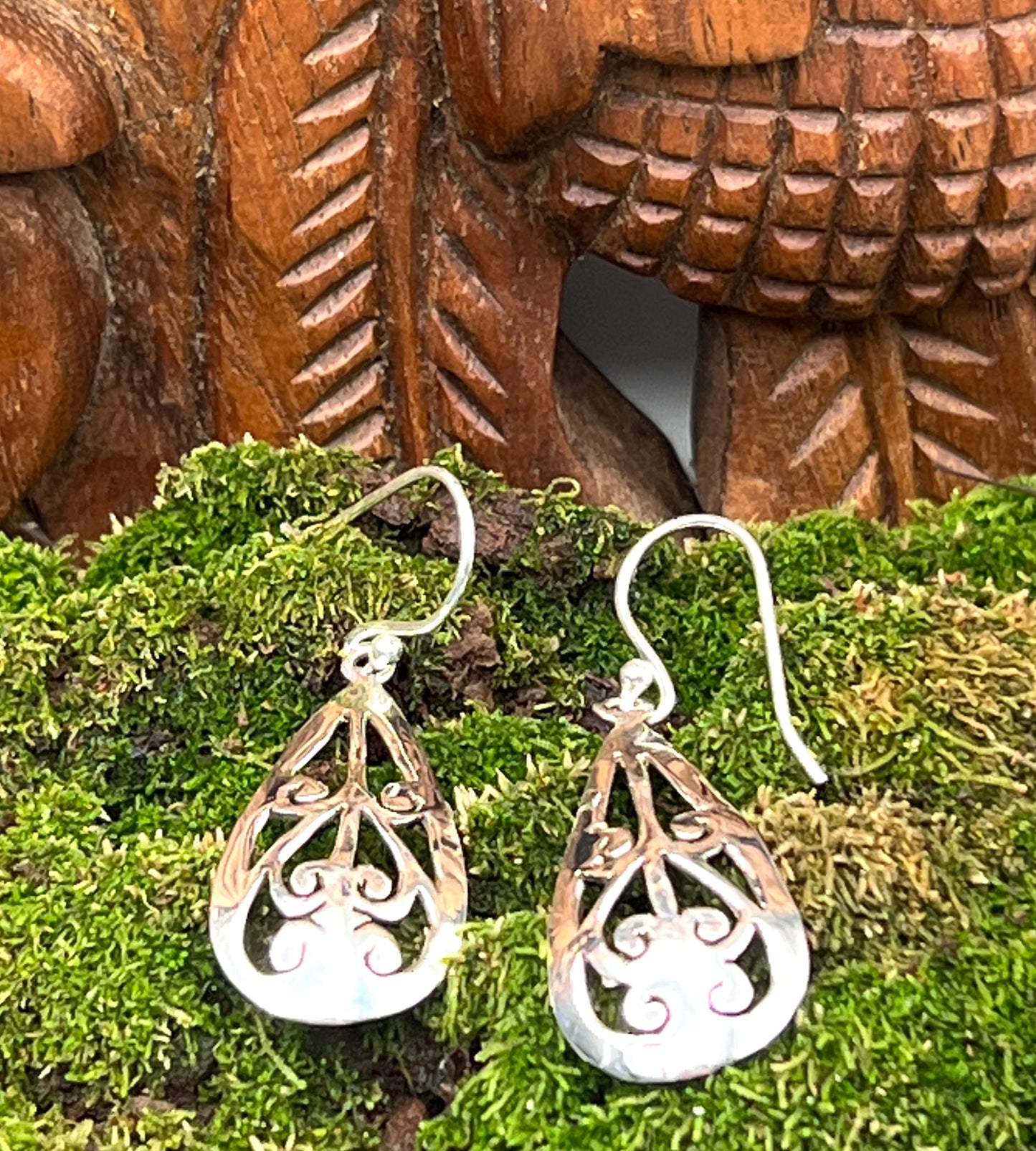 Swirl Teardrop Earrings