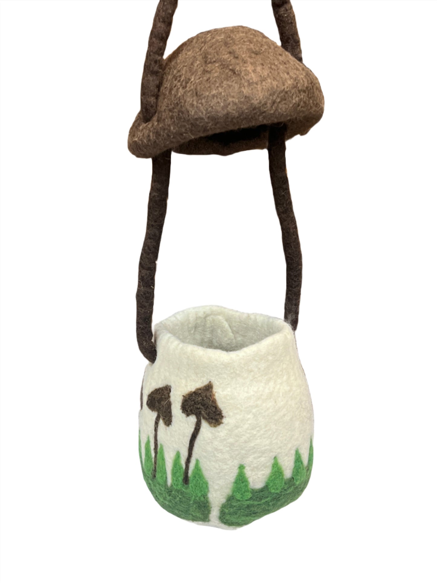Hand felted Mushroom Wool Bags