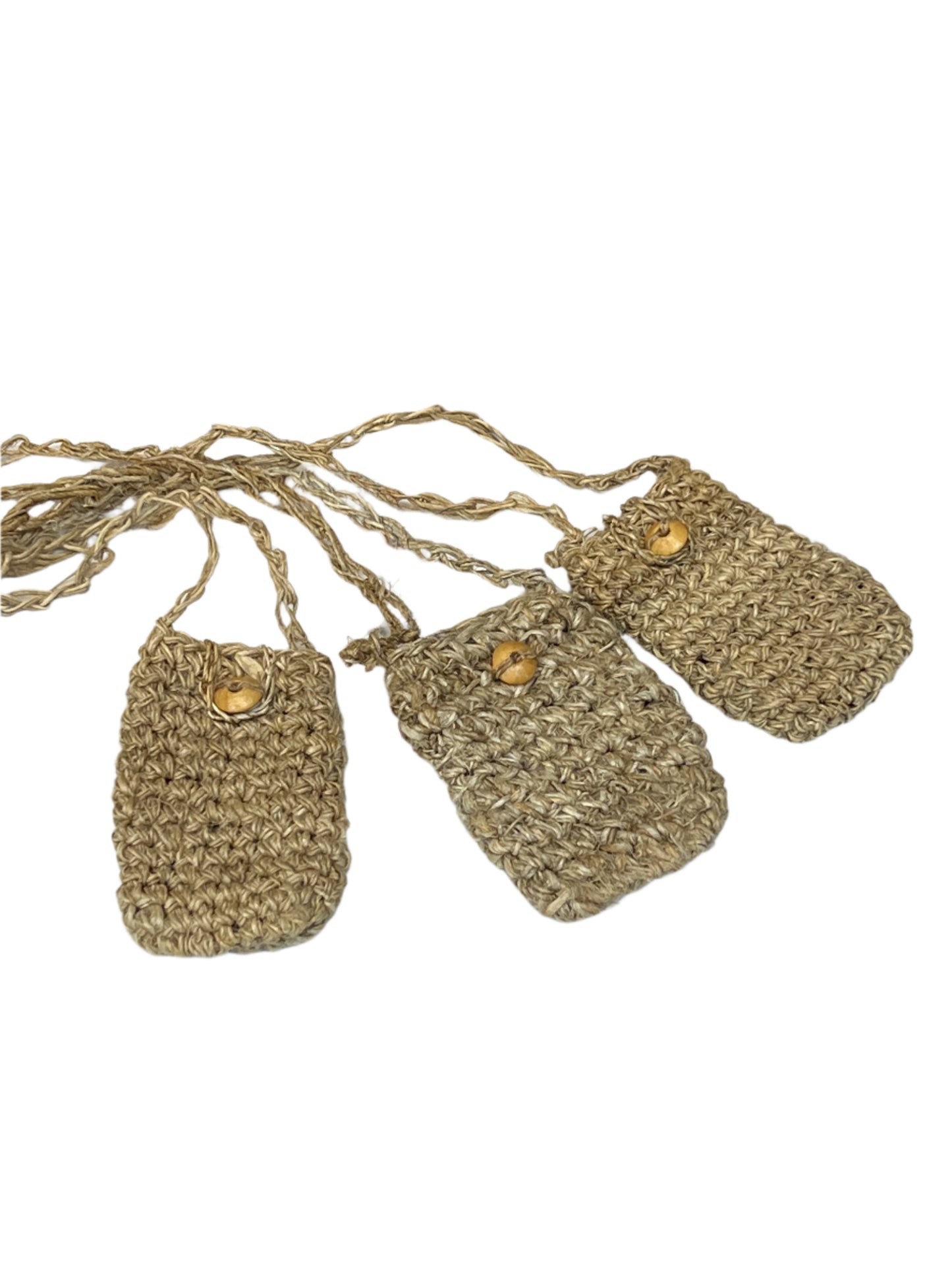 Small Hemp Crystal Pouch Bag