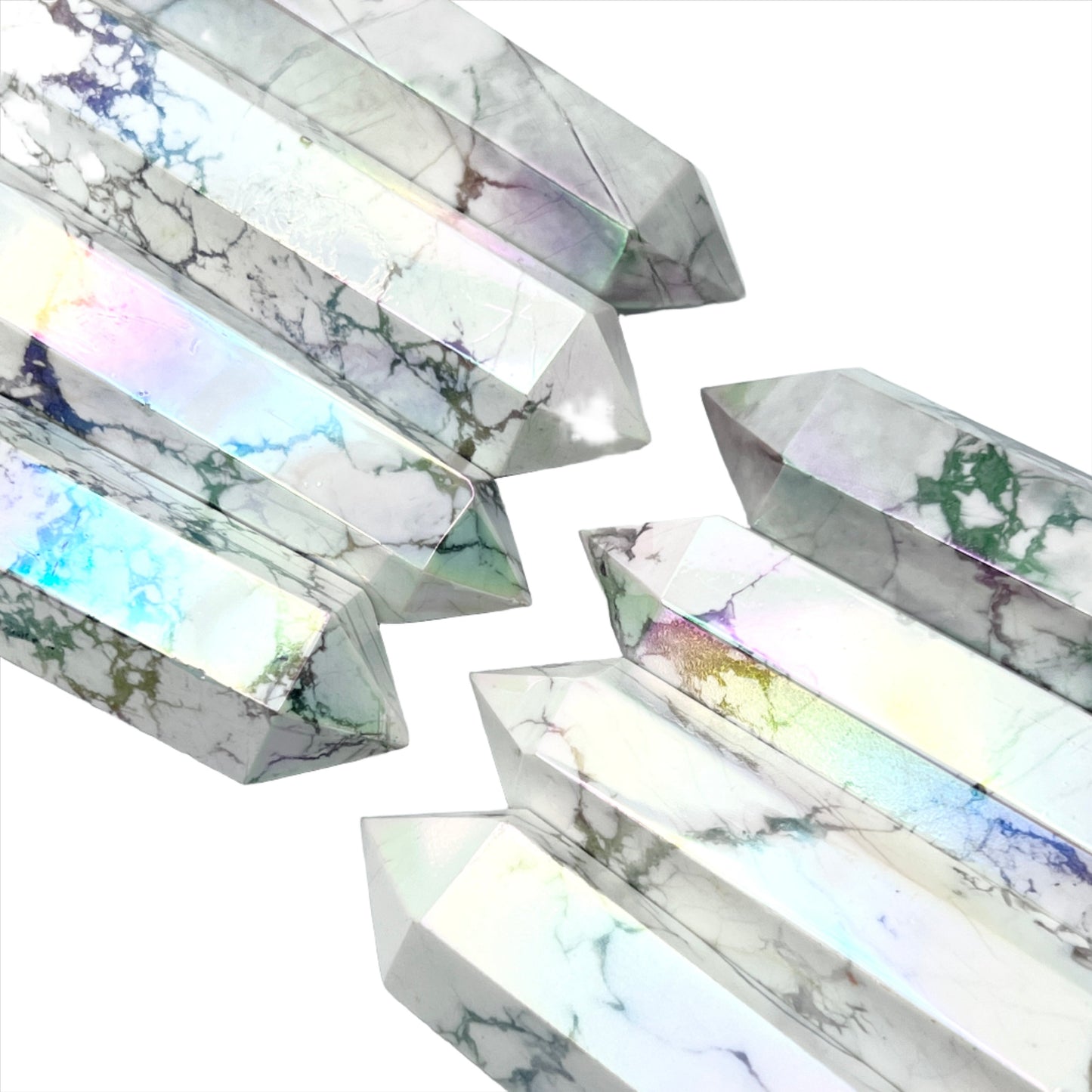 Angel Aura Howlite Towers
