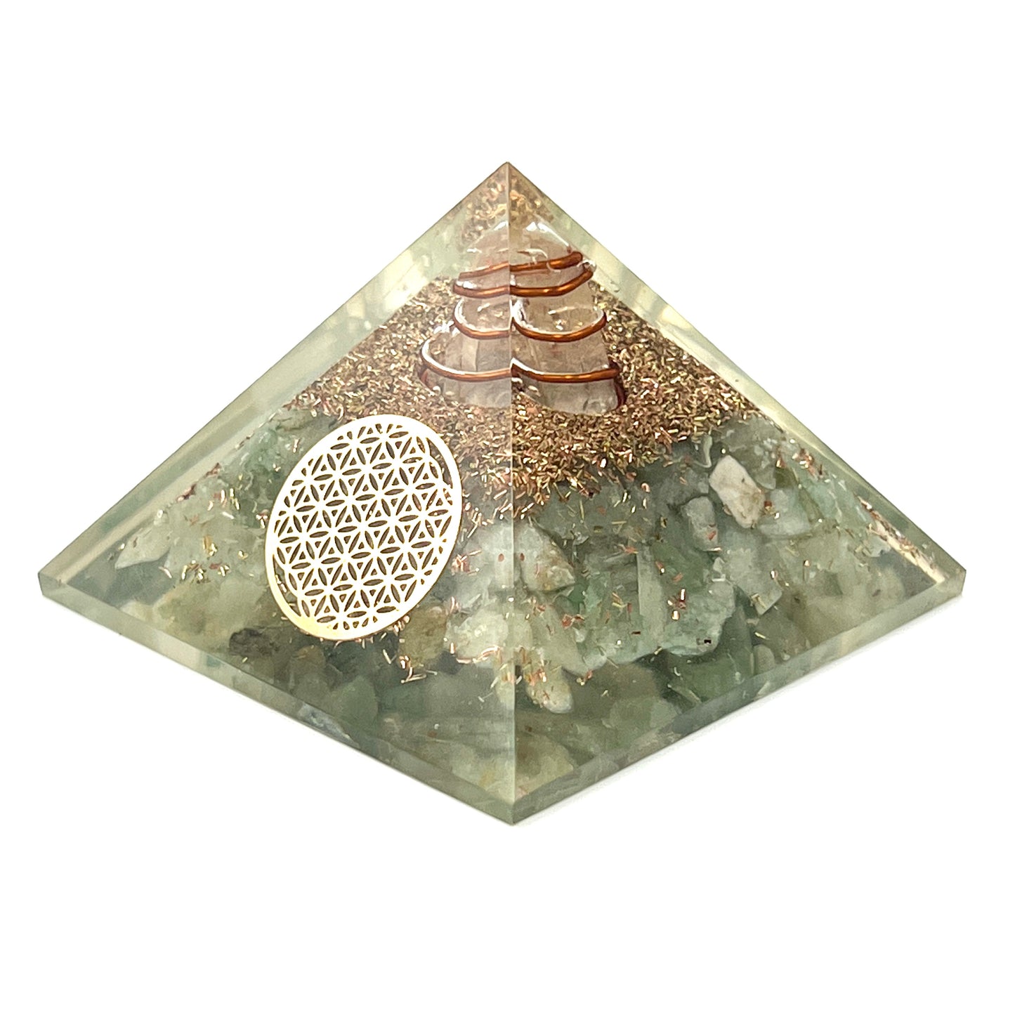 Green Aventurine Orgonite Pyramids
