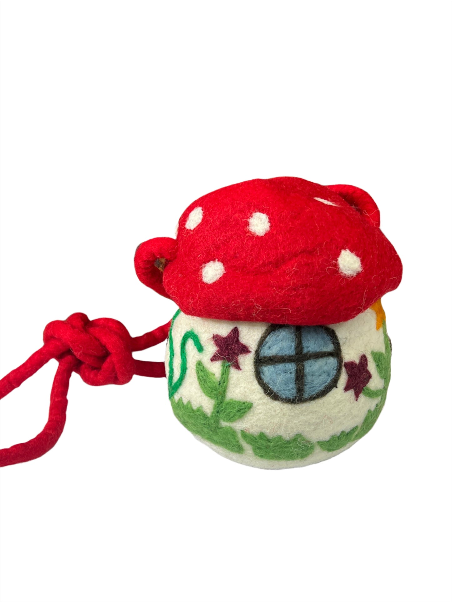 Hand felted Mushroom Wool Bags