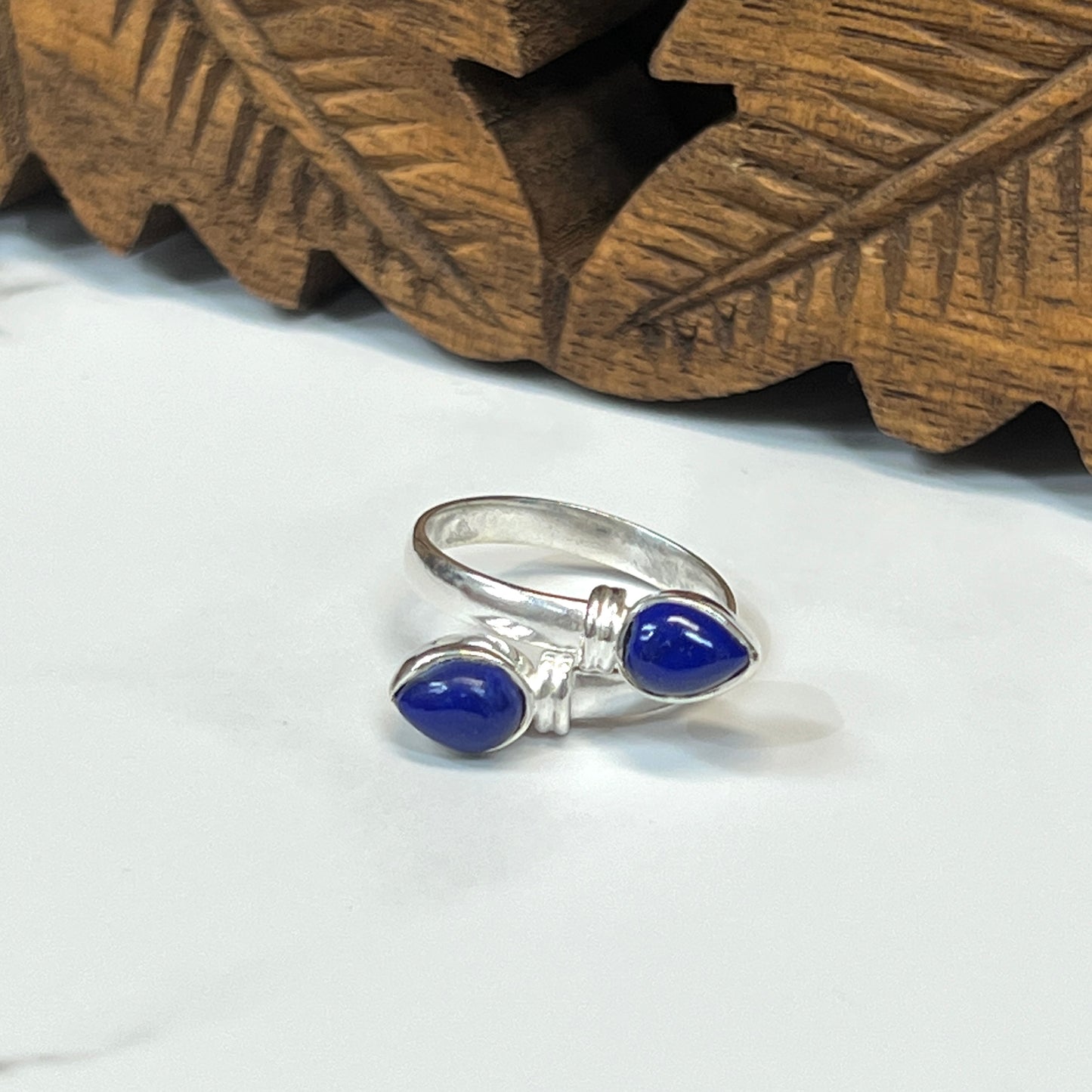 Double Teardrop Ring