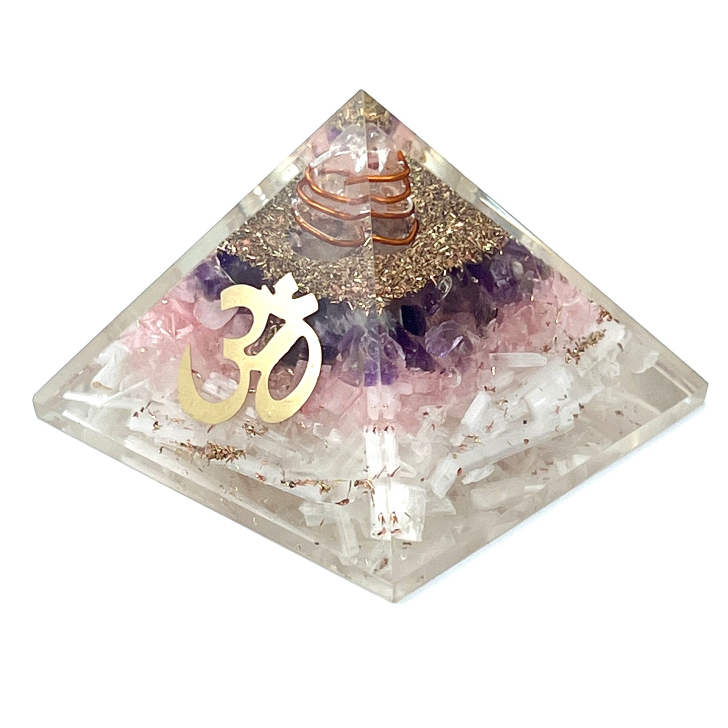 Selenite Orgonite Pyramids