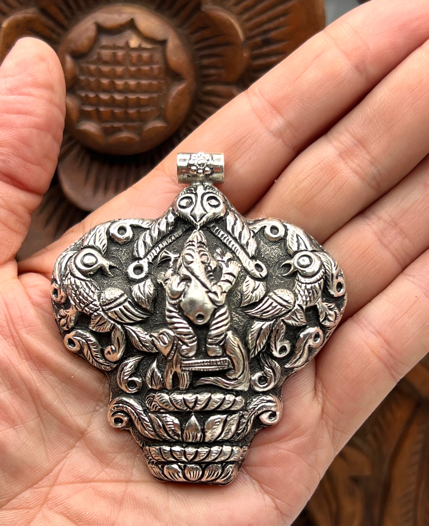 Large Tribal Ganesh Pendants