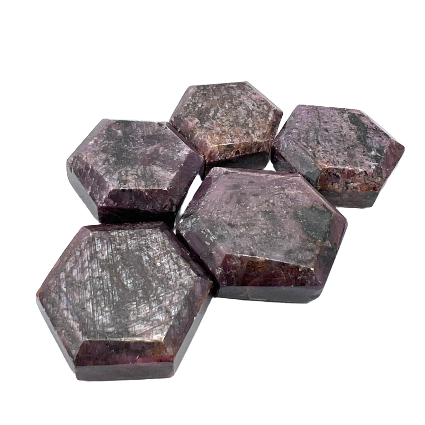 Hexagon Star Ruby Stones