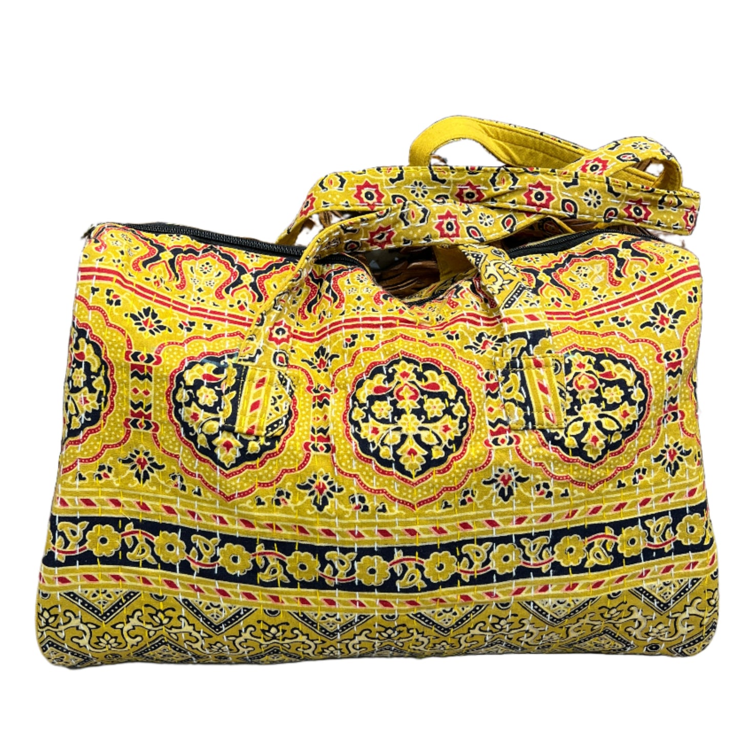 Rajasthani Print Kantha Duffle Bag
