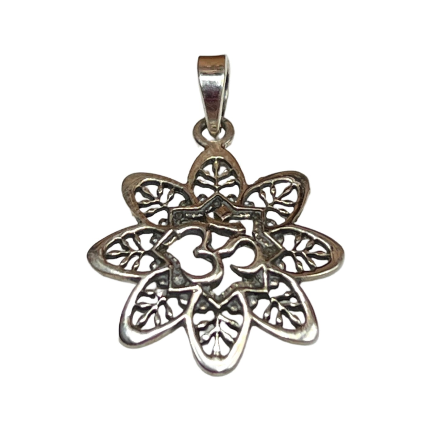 Om Flower Pendants