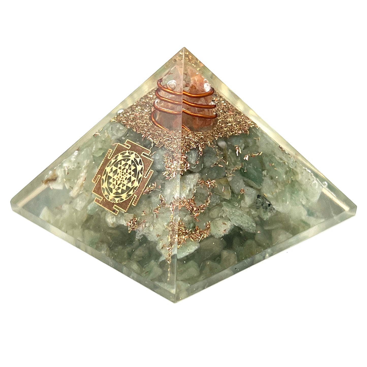 Green Aventurine Orgonite Pyramids