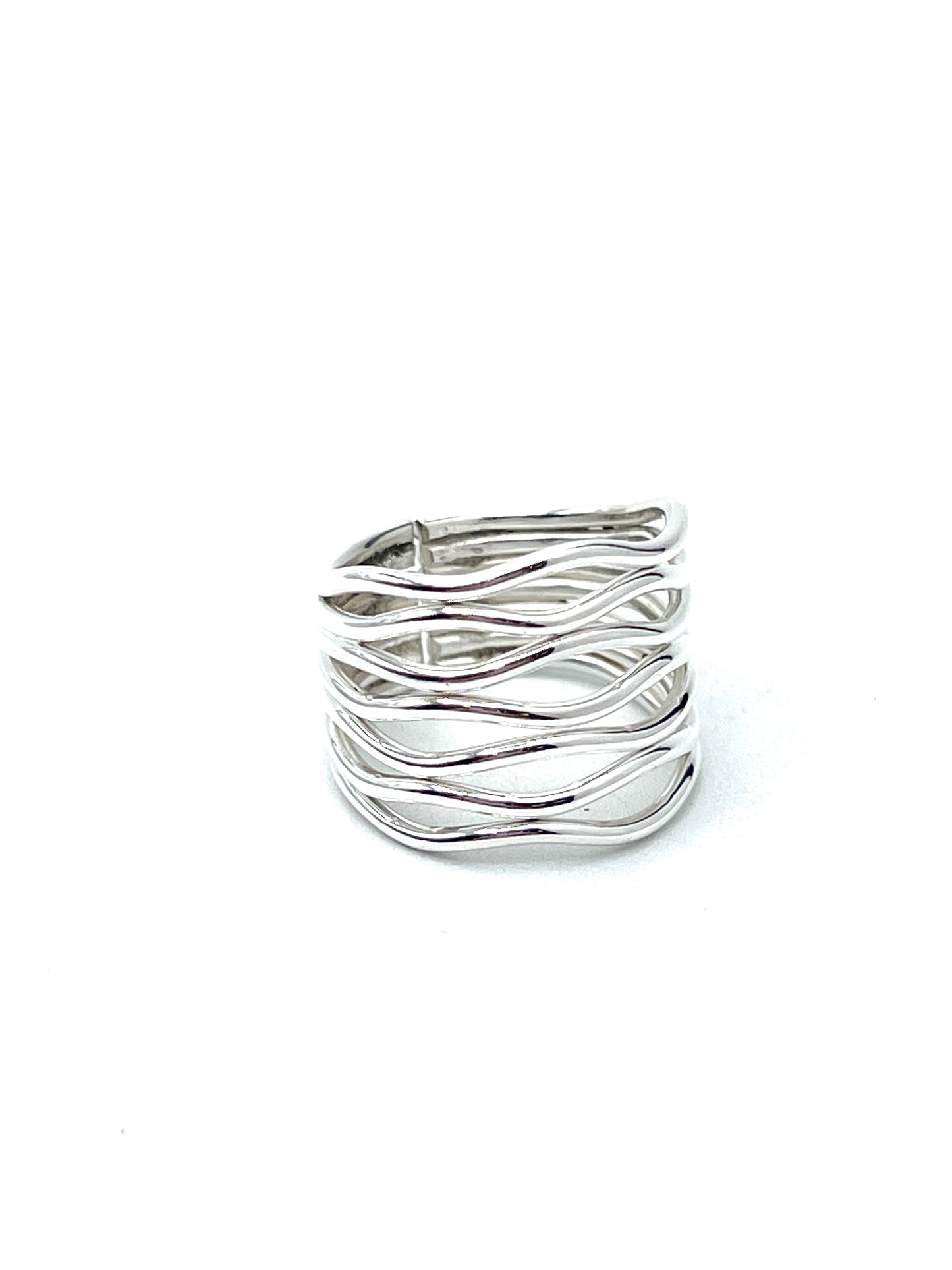 Sterling Silver Wavy Ring
